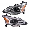 Juego de 2 Faros Principales con Fondo Cromado Depo para Altima L33