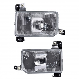 Juego de 2 Faros Principales con Vidrio Rayado Depo para 720