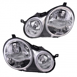 Juego de 2 Faros Principales Cromados Eléctricos Depo para Polo