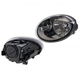 Faro Principal con Fondo Negro y Motor Eléctrico Izquierdo Depo para Beetle