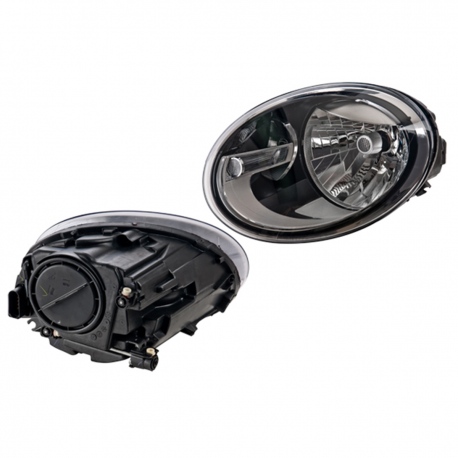 Faro Principal con Fondo Negro y Motor Eléctrico Izquierdo Depo para Beetle