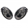 Juego de 2 Faros Principales con Fondo Negro y Motor Eléctrico Depo para Beetle