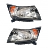 Juego de 2 Faros Principlaes con Marco Negro Auto Magic para Cruze
