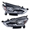 Juego de 2 Faros Principales con Marco Interior Negro Depo para Sentra B17