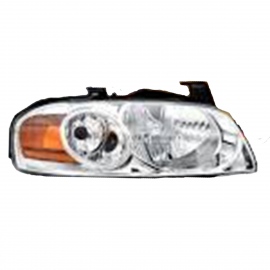 Faro Principal Derecho con Fondo Cromado Eagle Eyes para Sentra B15