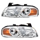 Juego de 2 Faros Principales con Fondo Cromado Eagle Eyes para Sentra B15