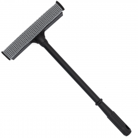 Jalador Limpiavidrios Negro con Esponja Tunix