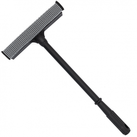 Jalador Limpiavidrios Negro con Esponja Tunix