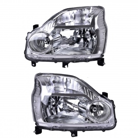 Juego de 2 Faros Principales Cromados Eléctricos sin Motor Depo para X-Trail