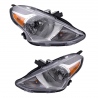 Juego de 2 Faros Principales con Fondo Cromado y Reflejante Ámbar Depo para Versa USA