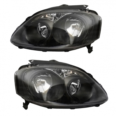 Juego de 2 Faros Principales con Fondo Negro Diforza para Crossfox, Sportvan
