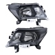 Juego de 2 Faros Principales con Marco Interior Negro Depo para NP300, Frontier D40