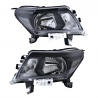 Juego de 2 Faros Principales con Marco Interior Negro Depo para NP300, Frontier D40