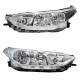 Juego de 2 Faros Principales Cromados Auto Magic para Yaris Sedán