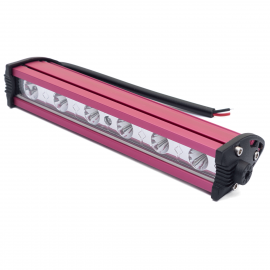 Faro de 6 Hiper LEDs Blancos con Carcasa Roja Línea Slim Tunix
