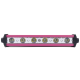 Faro de 6 Hiper LEDs Blancos con Carcasa Roja Línea Slim Tunix