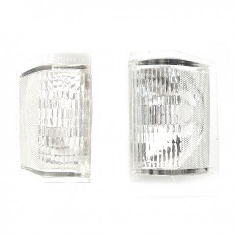 Juego de 2 Cuartos de Parrilla con Mica de Acrílico Color Blanco Mirsa para Caribe