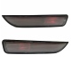 Juego de 2 Cuartos Rojo Oscuro de Facia Trasera Original para Beetle