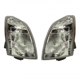 Juego de 2 Cuartos Blancos Delanteros sin Socket Diforza para X-Trail