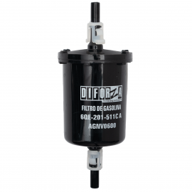 Filtro Metálico de Gasolina Diforza para Gol, Saveiro, Platina, Aprio, Clio, Kangoo, Peugeot 206, 207