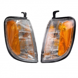 Juego de 2 Cuartos Delanteros Blanco con Reflejante Ámbar Depo para Xterra, Frontier