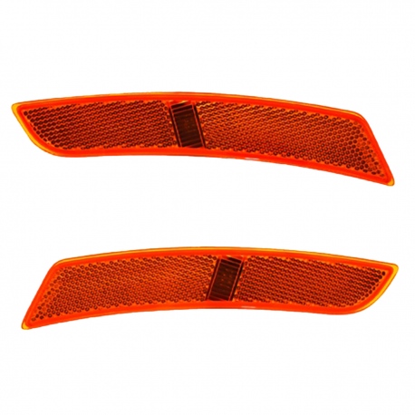 Juego de 2 Cuartos Laterales Ámbar Delanteros con Socket Depo para Camaro, Cadillac CTS, ATS