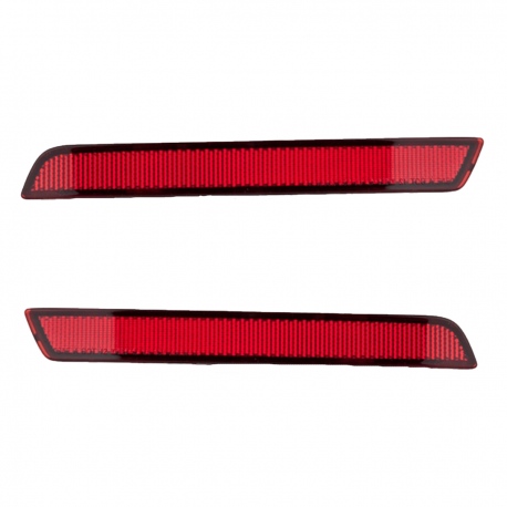 Juego de 2 Cuartos Reflejantes Rojos Traseros Depo para Malibu