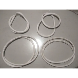 Kit de Hules Blancos de Parabrisas, Medallón y Ventanas para VW Sedán 1600