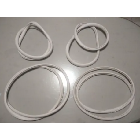 Kit de Hules Blancos de Parabrisas, Medallón y Ventanas para VW Sedán 1600