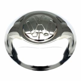Tapón Cromado de Rin con Emblema VW Grande de 4 Birlos para VW Sedan, Combi, Safari, Brasilia