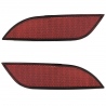 Juego de 2 Reflejantes Rojos de Facia Trasera Versión 5 Puertas Diforza para Beat, Spark