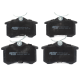 Juego de 4 Balatas de Cerámica de Freno de Disco Trasero Fritec para Golf, Jetta, Passat, TT, Megane, Fluence, Corsar, GTI