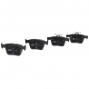 Juego De Balatas Traseras Ceramicas Fritec Para Leon, Tarraco, Arona, Ateca, Taos, Tiguan, Jetta Golf