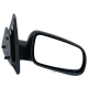Espejo Retrovisor Manual Derecho Negro Corrugado de 2 Puertas para Pointer 