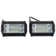 Par de Faros con 24 LEDs Blancos, Estrobo, Lupa y Carcasa de Aluminio Tunix