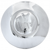 Tapón Cromado de Rin con Emblema VW Grande de 4 Birlos para VW Sedan, Combi, Safari, Brasilia