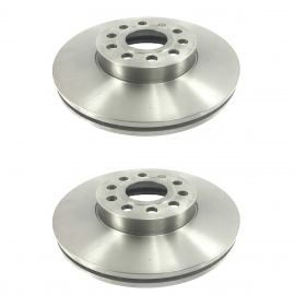 Juego de 2 Discos Ventilados de Freno Delantero Brembo para Bora 2.5FSI, Jetta A6 2.5, Altea 2.0FSI, Leon 1.8T, 1.8, 1.4TSI