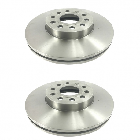 Juego de 2 Discos Ventilados de Freno Delantero Brembo para Bora 2.5FSI, Jetta A6 2.5, Altea 2.0FSI, Leon 1.8T, 1.8, 1.4TSI