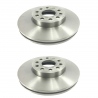 Juego de 2 Discos Ventilados de Freno Delantero Brembo para Bora 2.5FSI, Jetta A6 2.5, Altea 2.0FSI, Leon 1.8T, 1.8, 1.4TSI