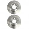 Juego de 2 Discos Ventilados de Freno Delantero Brembo para Vento, Polo 1.6, Lupo, CrossFox, Sportvan, Cordoba 1.6, Ibiza 1.6