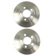 Juego de 2 Discos Sólidos de Frenos Traseros Brembo para Jetta A4 2.0, Golf A4 2.0, Beetle 2.0, Polo, Cordoba 2.0, Ibiza 2.0