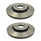 Juego de 2 Discos Ventilados de Frenos Delanteros Brembo para Golf A4 2.0, Jetta A4 2.0, New Beetle 2.0, Leon 1.8, Audi A3 1.8T