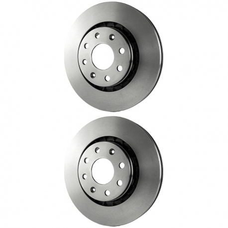 Juego de 2 Discos Ventilados de Frenos Delanteros Brembo para Aveo 1.6, Pontiac G3 1.6