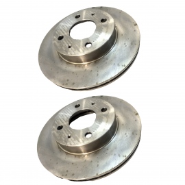 Juego de 2 Discos de Frenos Ventilados Delanteros Brembo para Tsuru 2, 3 1.6, GSR2000, Tsubame 1.6