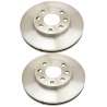 Juego de 2 Discos de Frenos Ventilados Delanteros Brembo para Chevy
