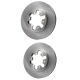 Juego de 2 Discos Ventilados de Frenos Delanteros FP para NP 300 2.4, Frontier D22 2.4, D21 2.4, Urvan 2.4