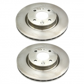 Juego de 2 Discos Ventilados de Frenos Delanteros Brembo para Platina, Clío 1.6