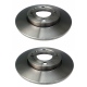 Juego de 2 Discos Sólidos de Frenos Delanteros Brembo para Atlántic, Caribe, Golf A2, Jetta A2, Corsar, Pointer G2