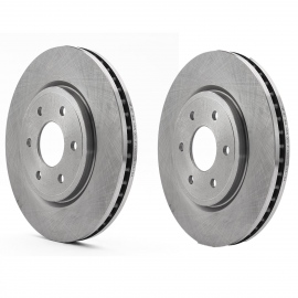 Juego de 2 Discos Ventilados de Frenos Delanteros Fritec para Xterra 2.5, 4.0, Frontier 4.0, Pathfinder 4.0, 5.6