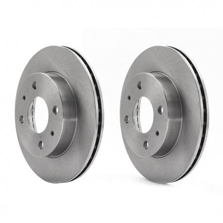 Juego de 2 Discos de Frenos Delanteros Ventilados Fritec para Sentra B14, Lucino
